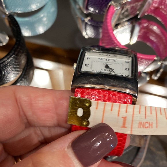 Eikon Stainless Steel pleather watch & spring loaded Cuff!  NWT Choice of 1 - Picture 16 of 16